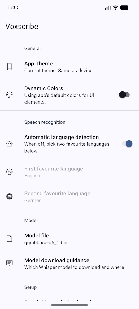 Скриншот 3 — Voxscribe - Offline Voice Input