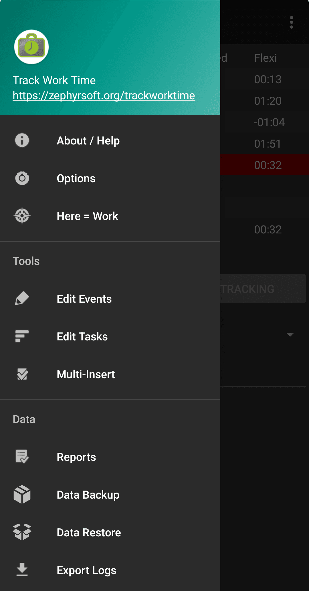 Скриншот 2 — Track Work Time