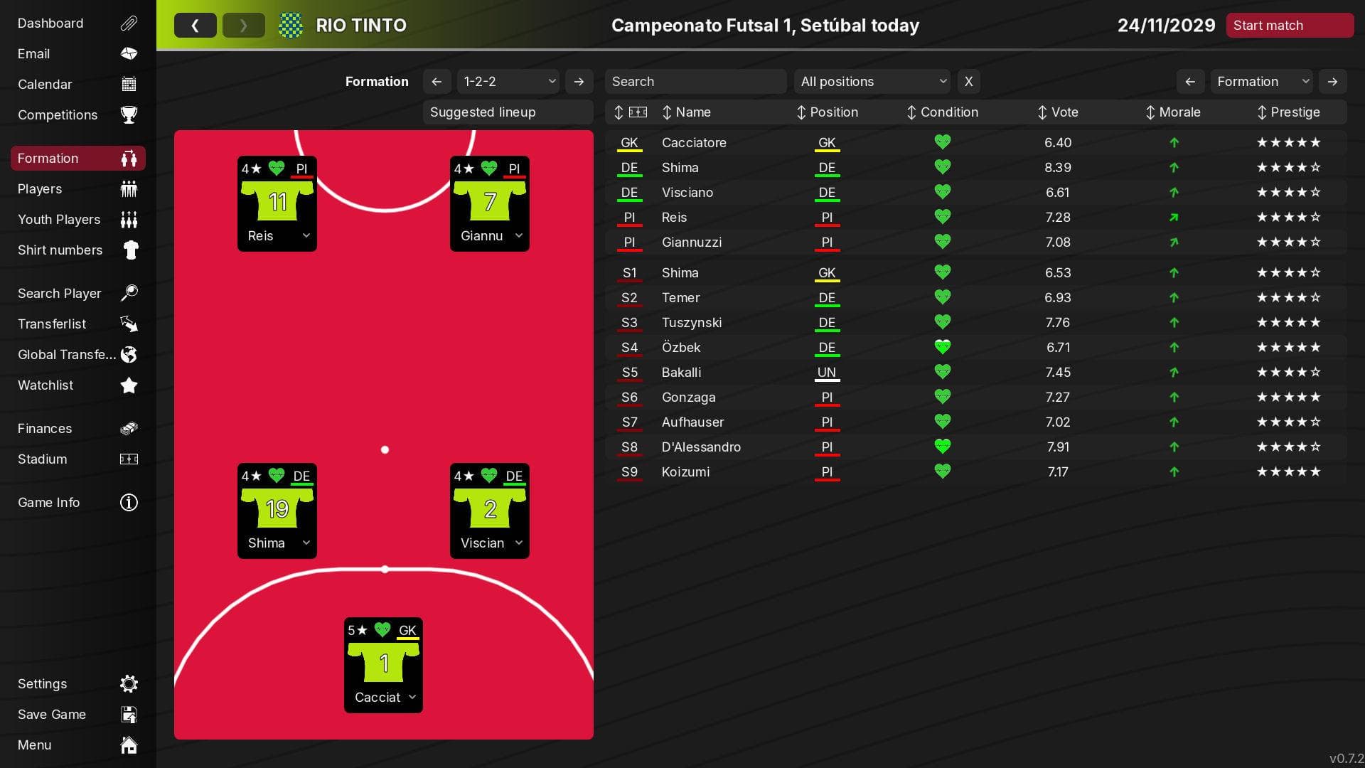 Скриншот 2 — 99Managers Futsal Edition