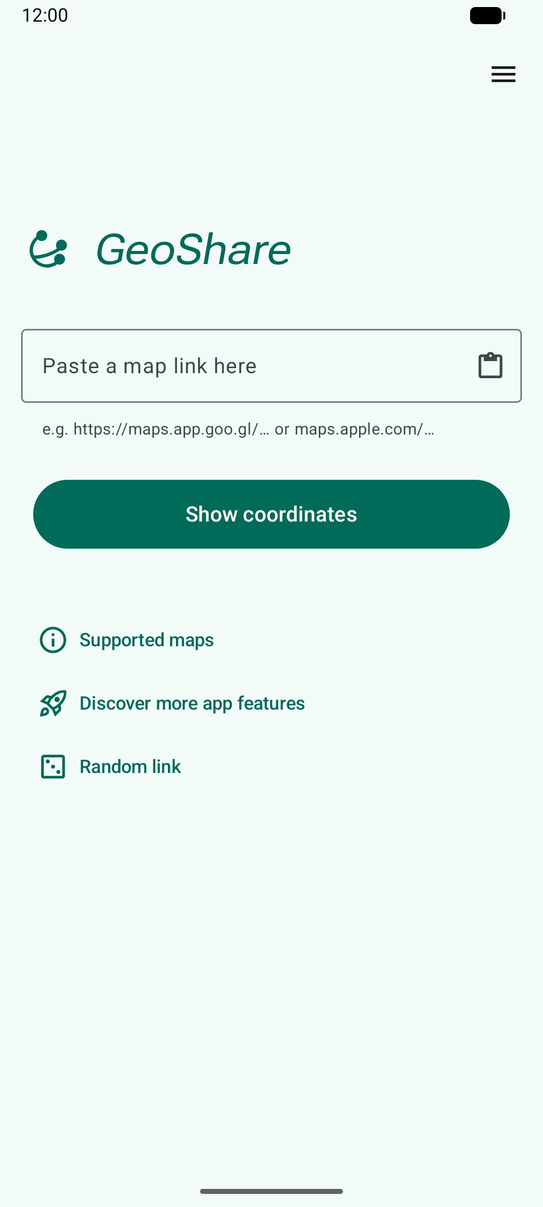 Скриншот 1 — GeoShare: смена карт