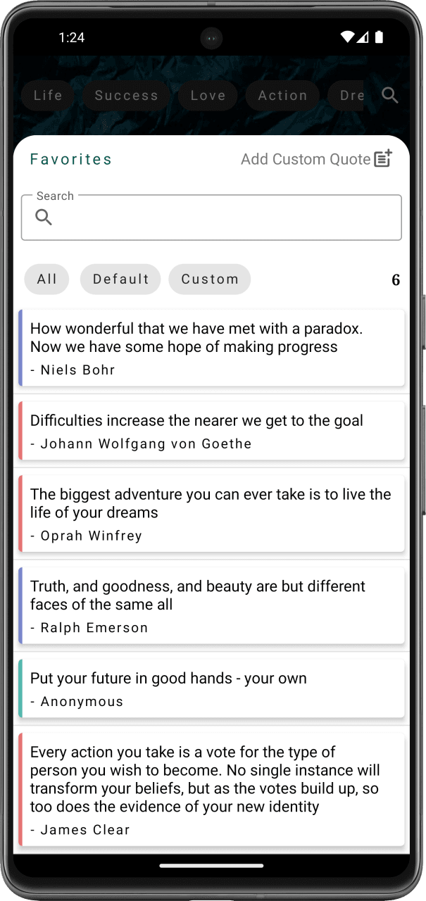 Скриншот 2 — Quotes - Quotes Status Creator