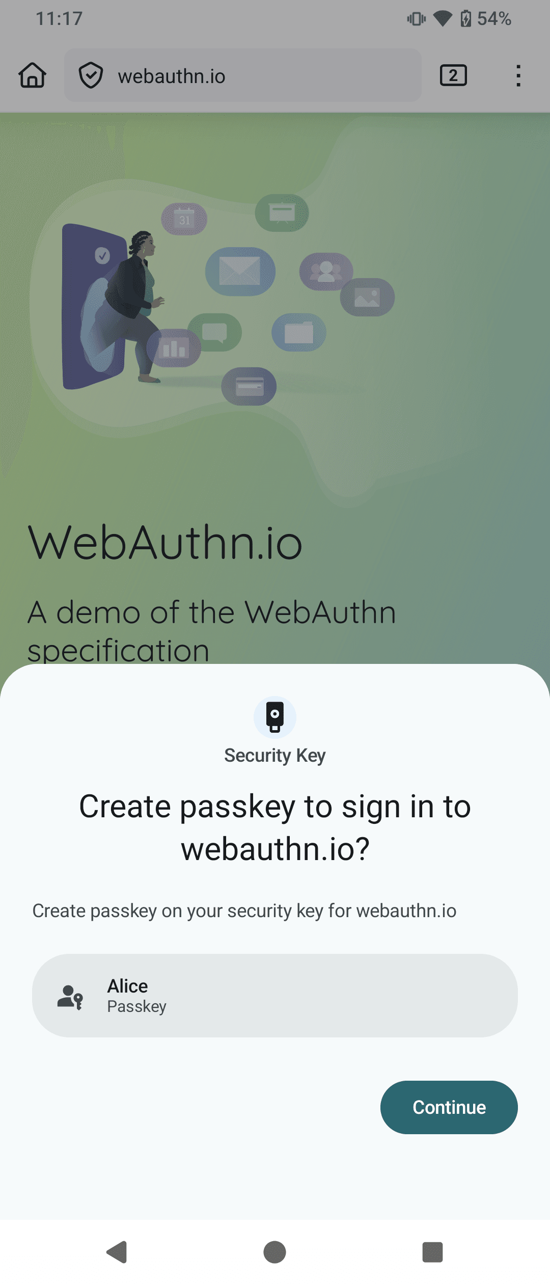 Скриншот 2 — Authnkey