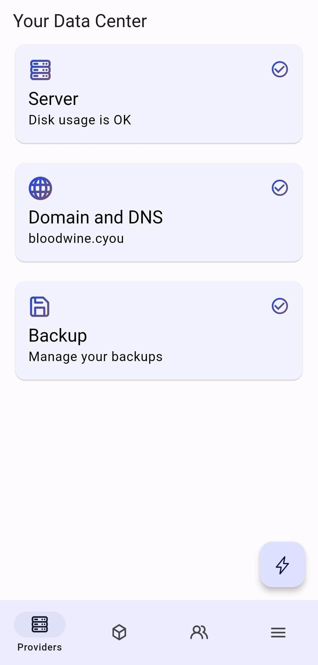 Скриншот 2 — SelfPrivacy