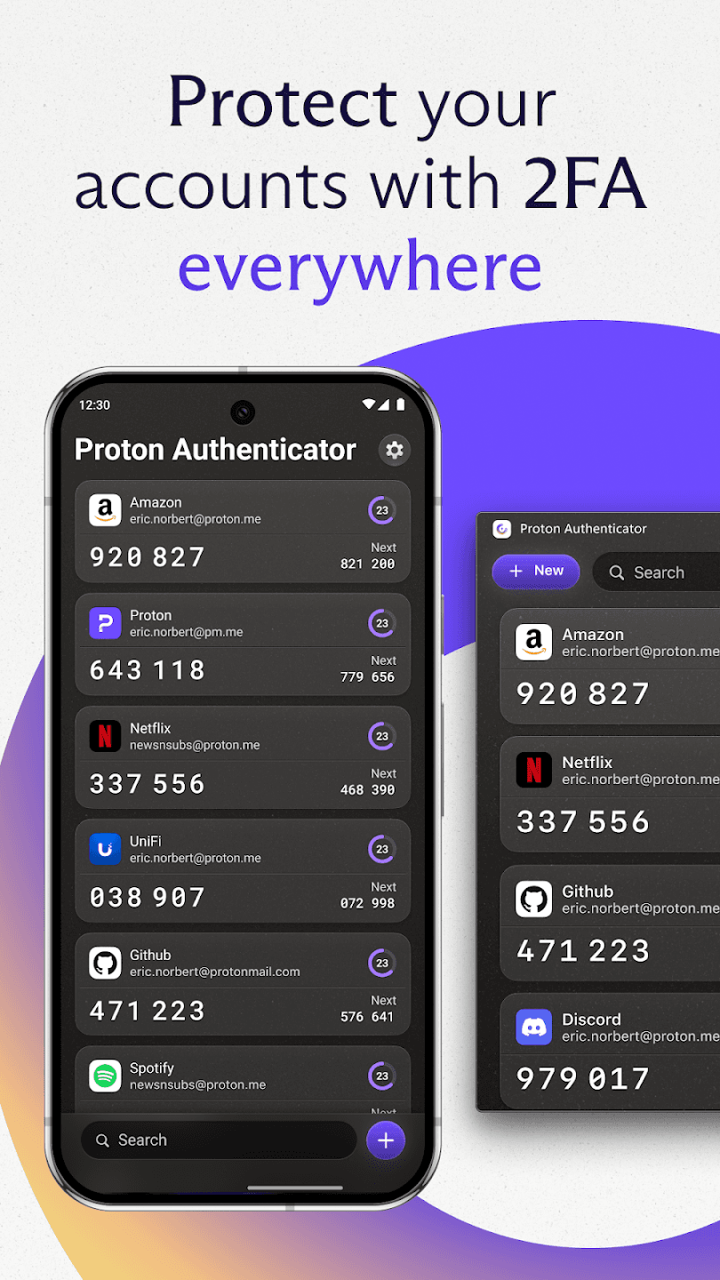 Скриншот 3 — Proton Authenticator