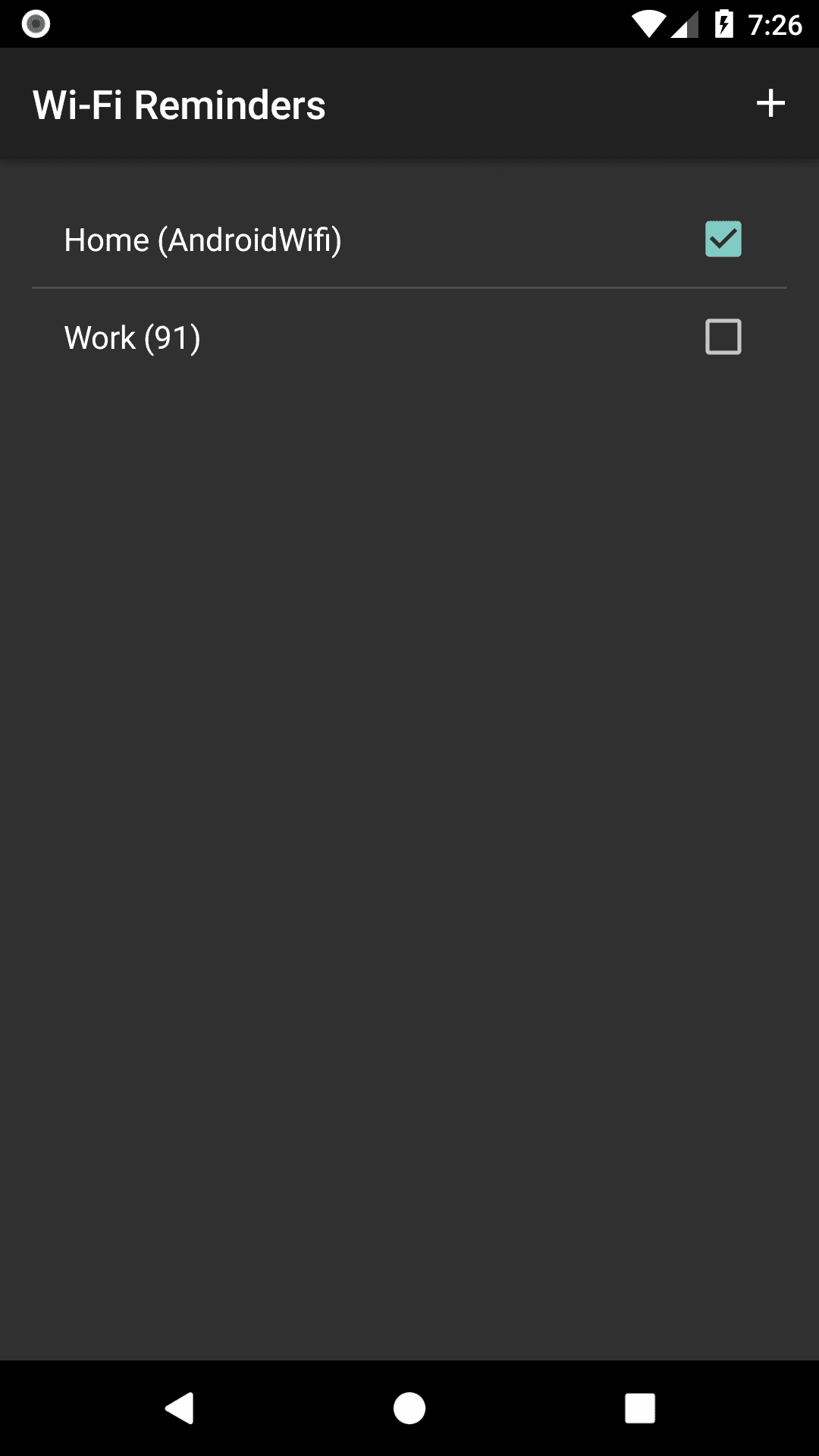 Скриншот 2 — Wi-Fi Reminders