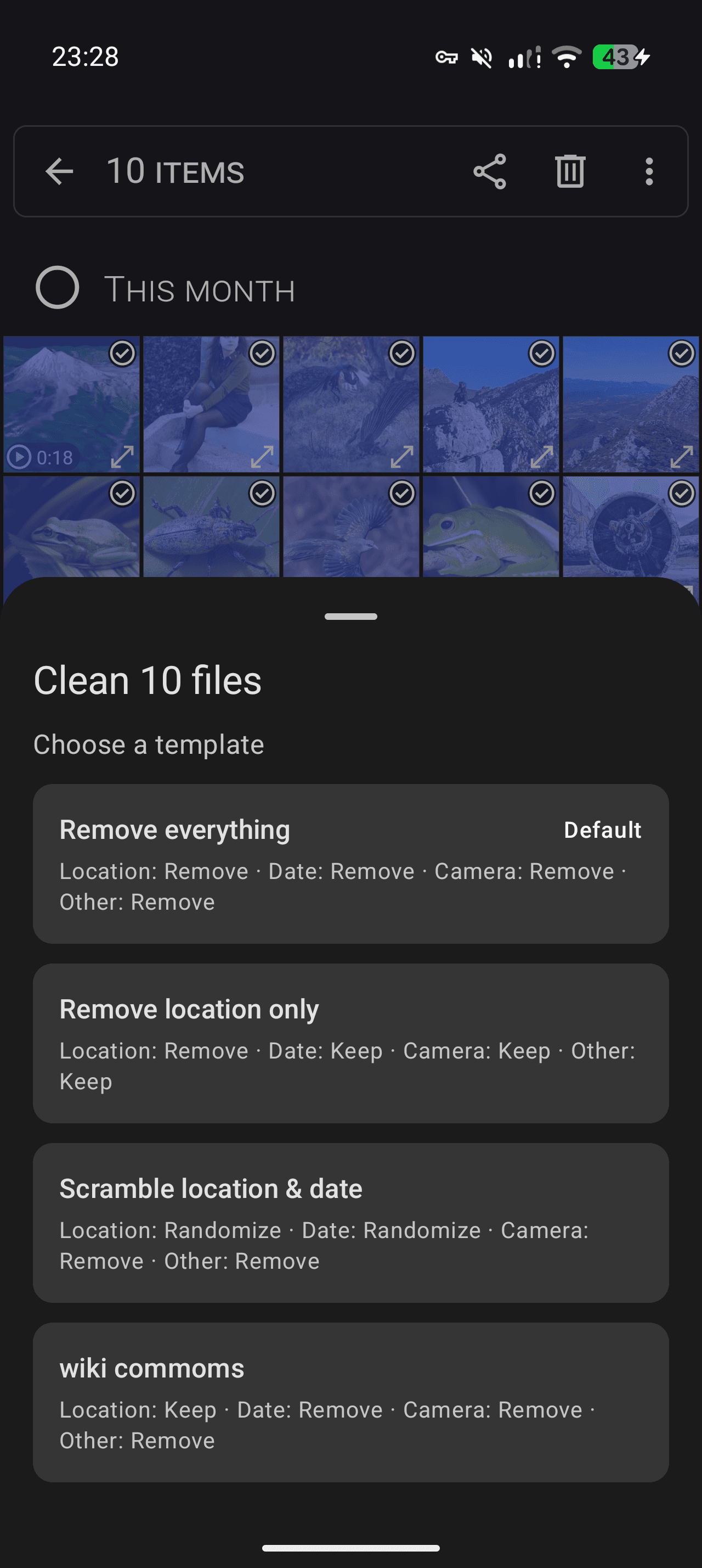 Скриншот 2 — EXIF Remove