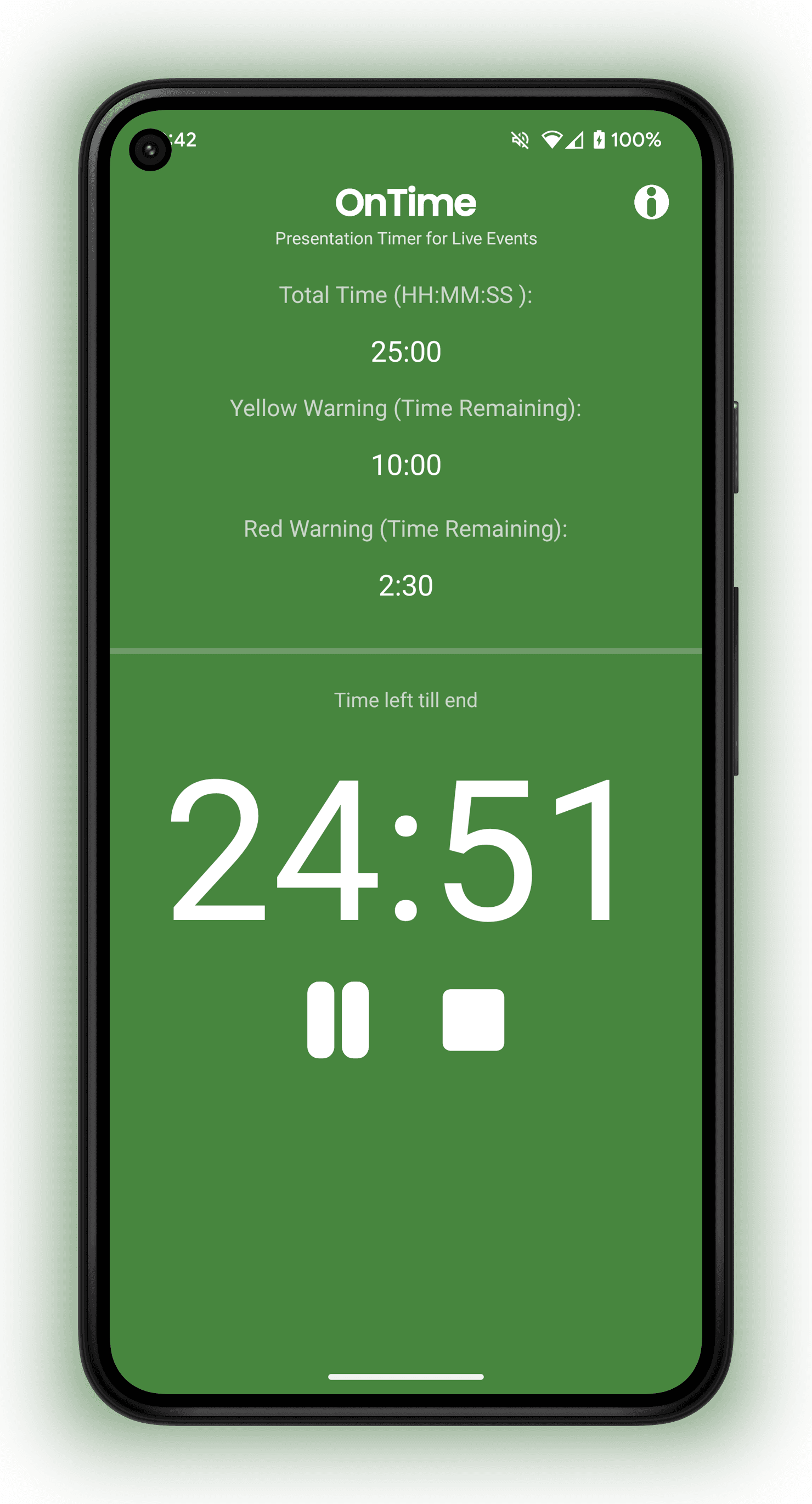 Скриншот 1 — OnTime