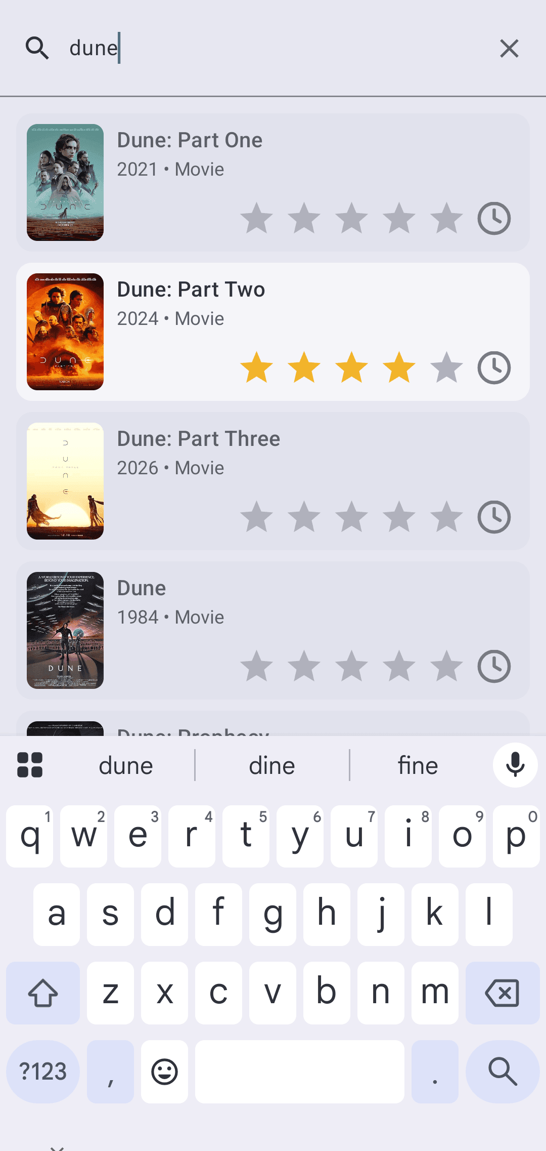 Скриншот 5 — Seenema: Movie Tracker