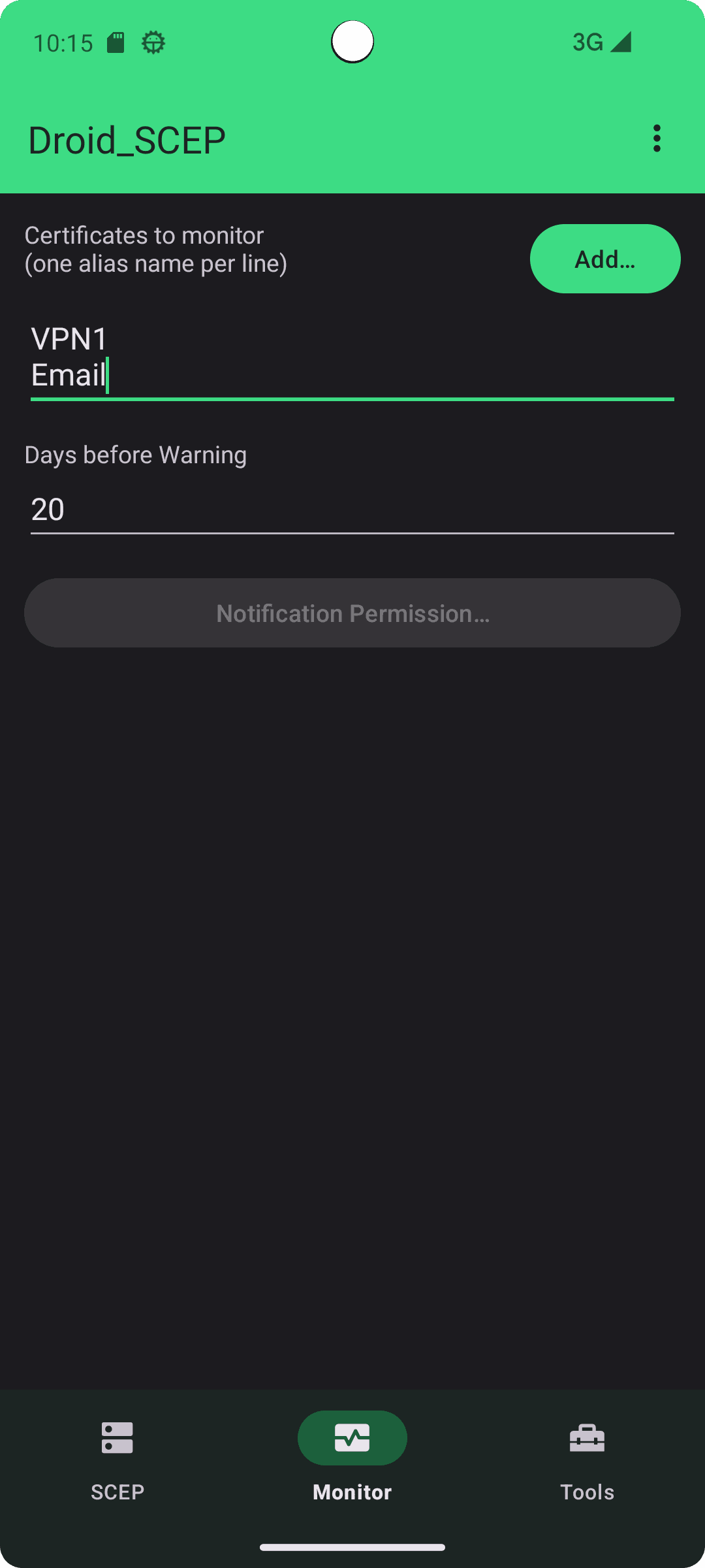 Скриншот 2 — Droid_SCEP