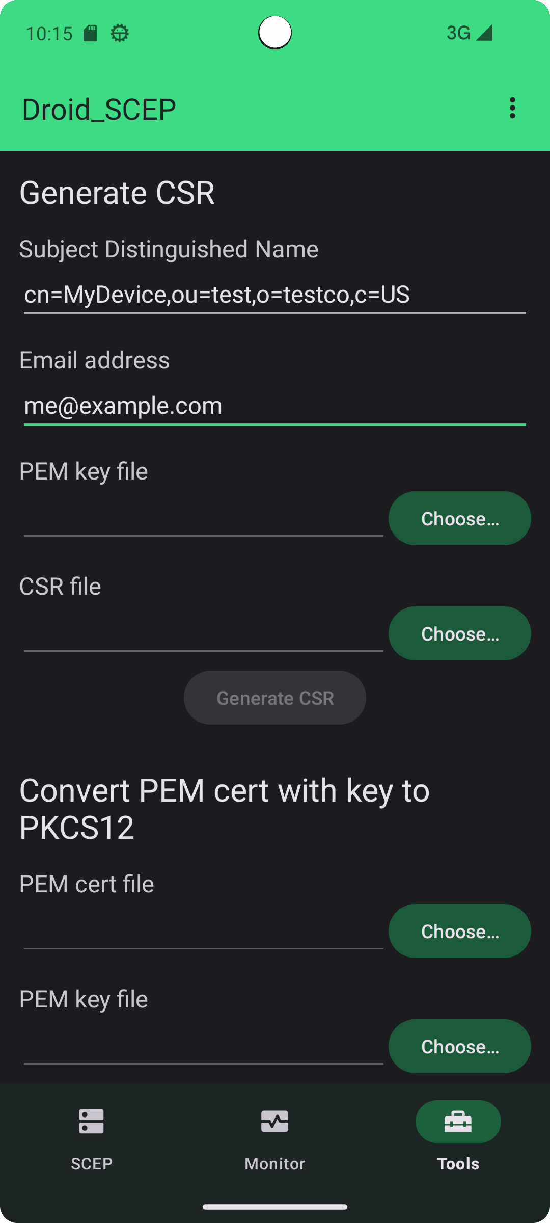 Скриншот 3 — Droid_SCEP