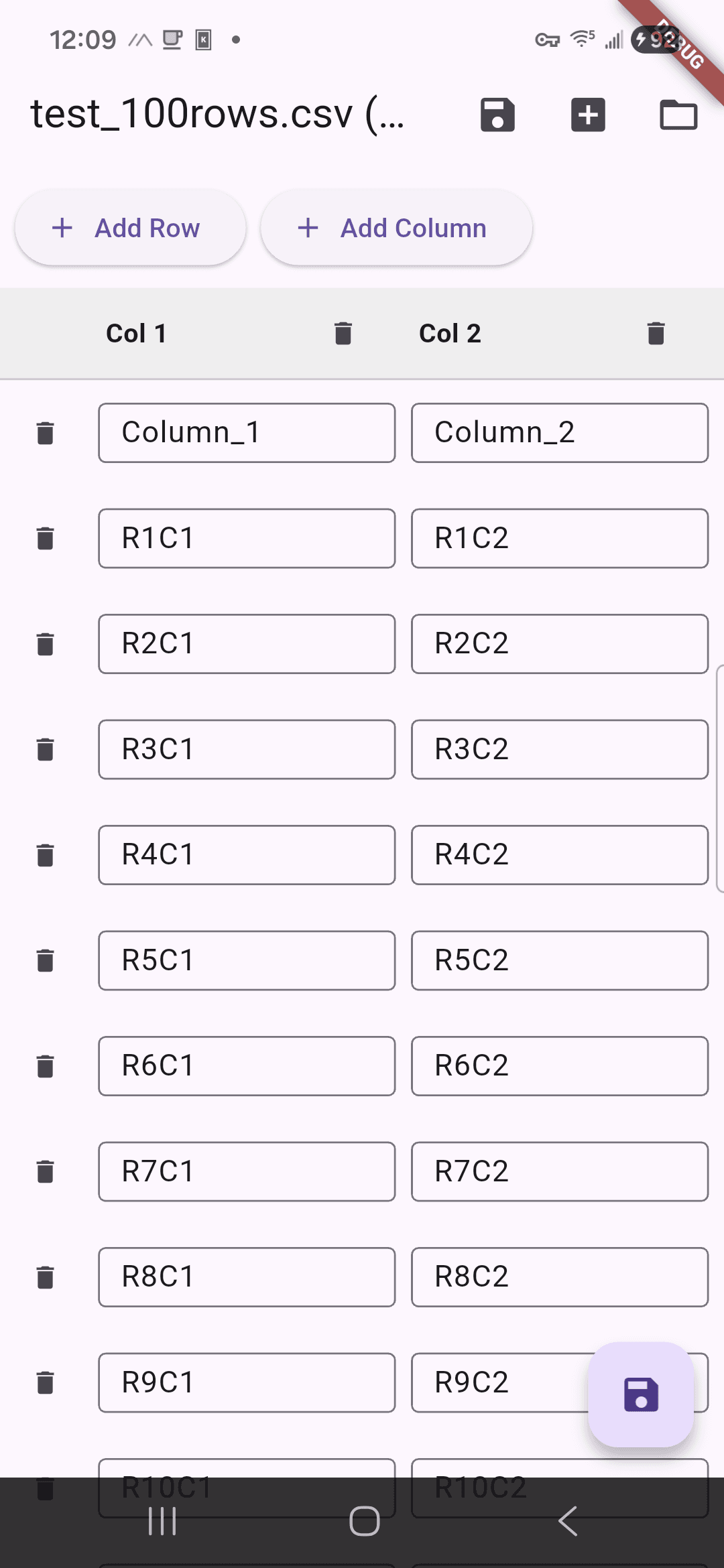 Скриншот 2 — CSV Editor