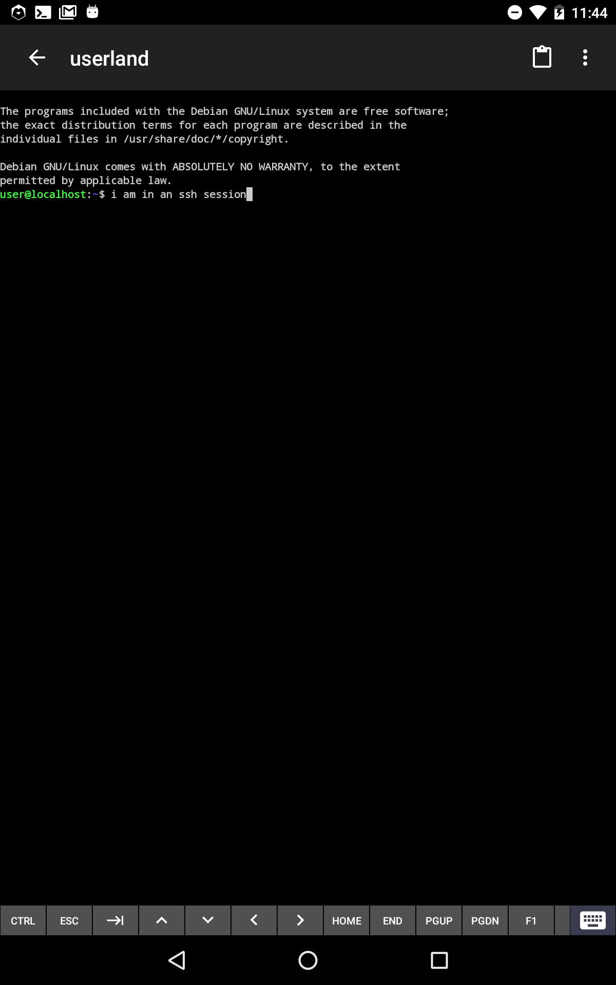 Скриншот 3 — UserLAnd