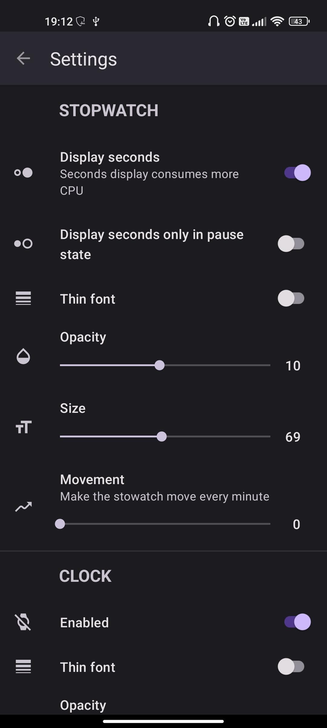 Скриншот 3 — Tranquil Stopwatch