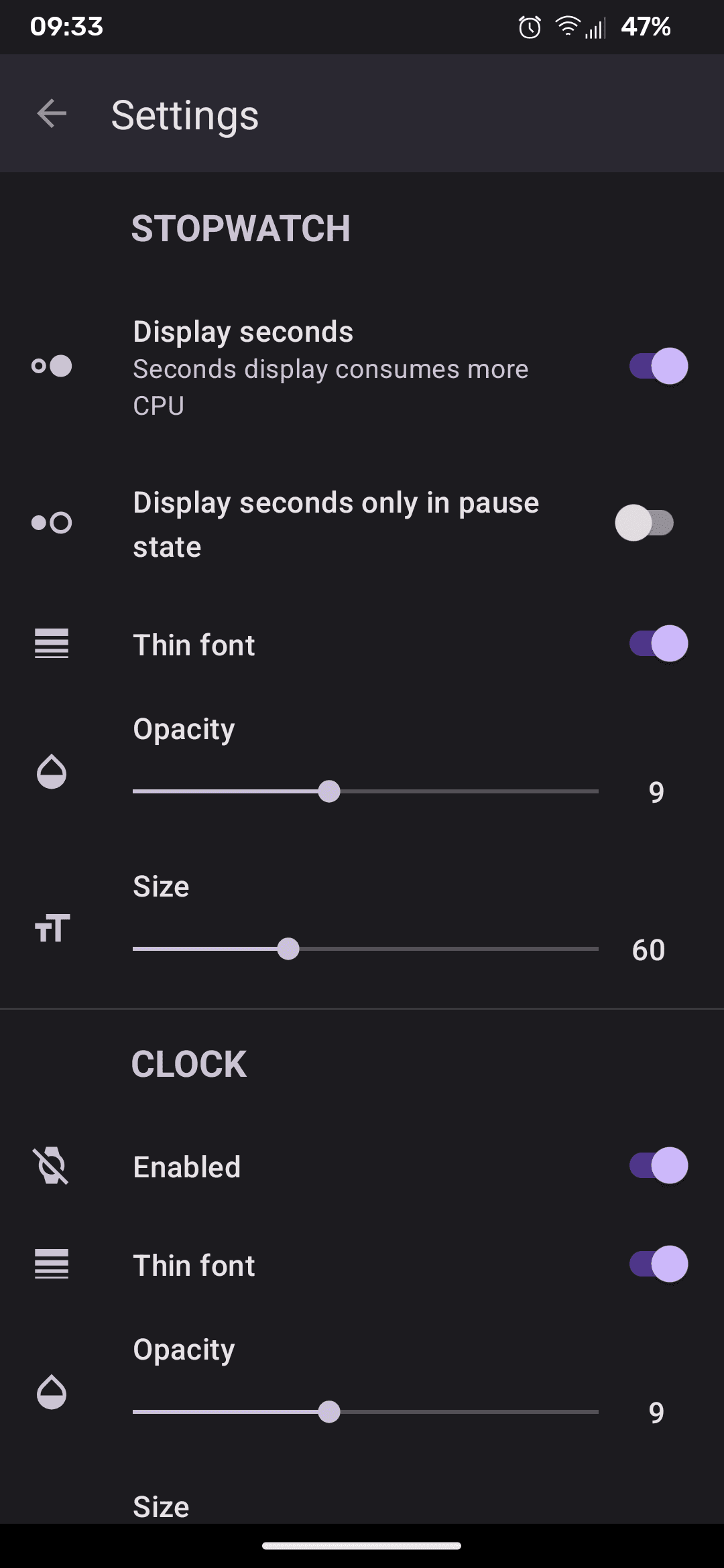 Скриншот 4 — Tranquil Stopwatch