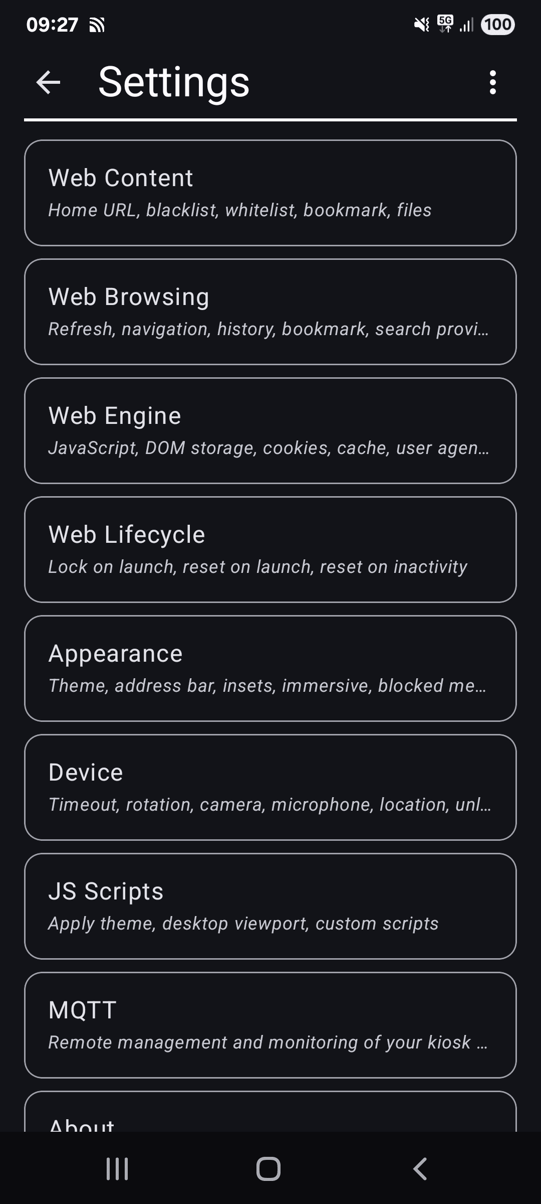 Скриншот 7 — Webview Kiosk