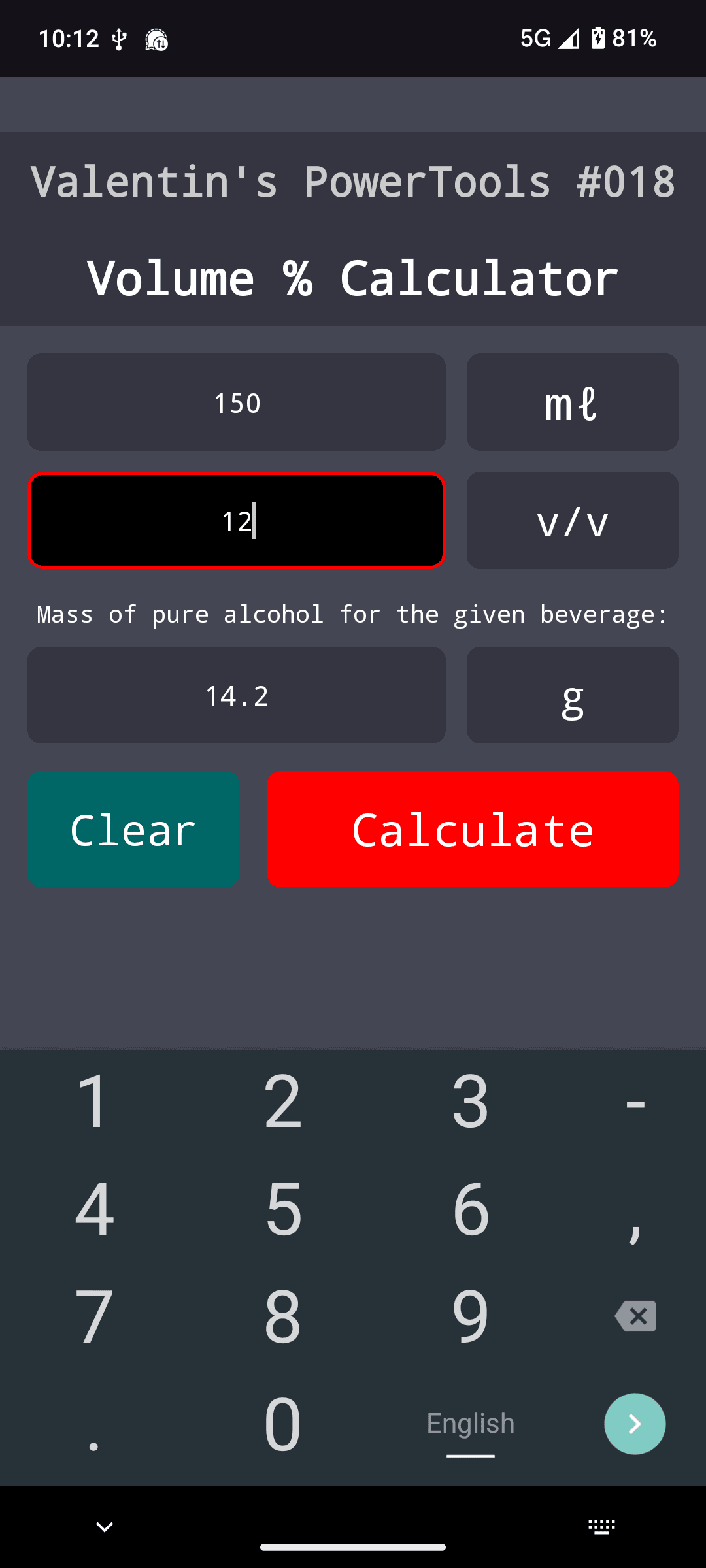 Скриншот 1 — Valentin's PowerTools #018 - Volume Percent Calcul
