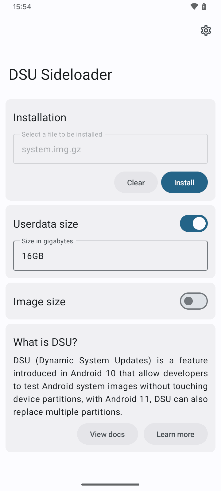 Скриншот 1 — DSU Sideloader