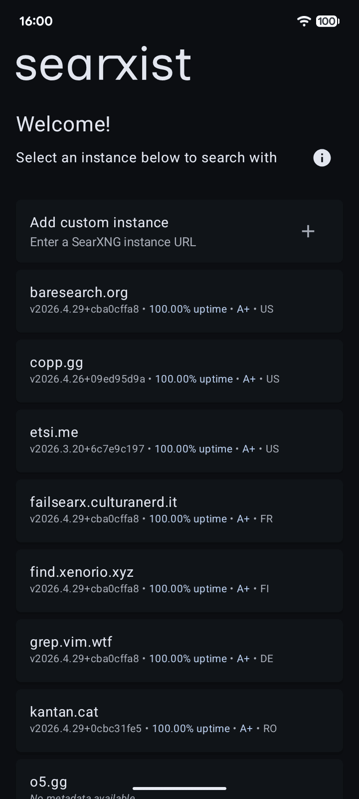 Скриншот 1 — searxist