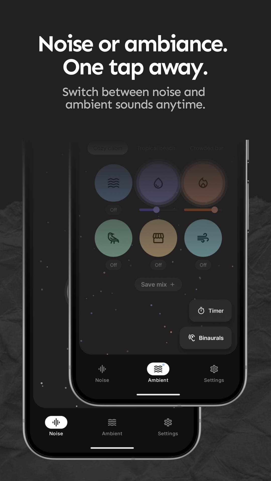 Скриншот 5 — Metiq: noise & ambient sounds