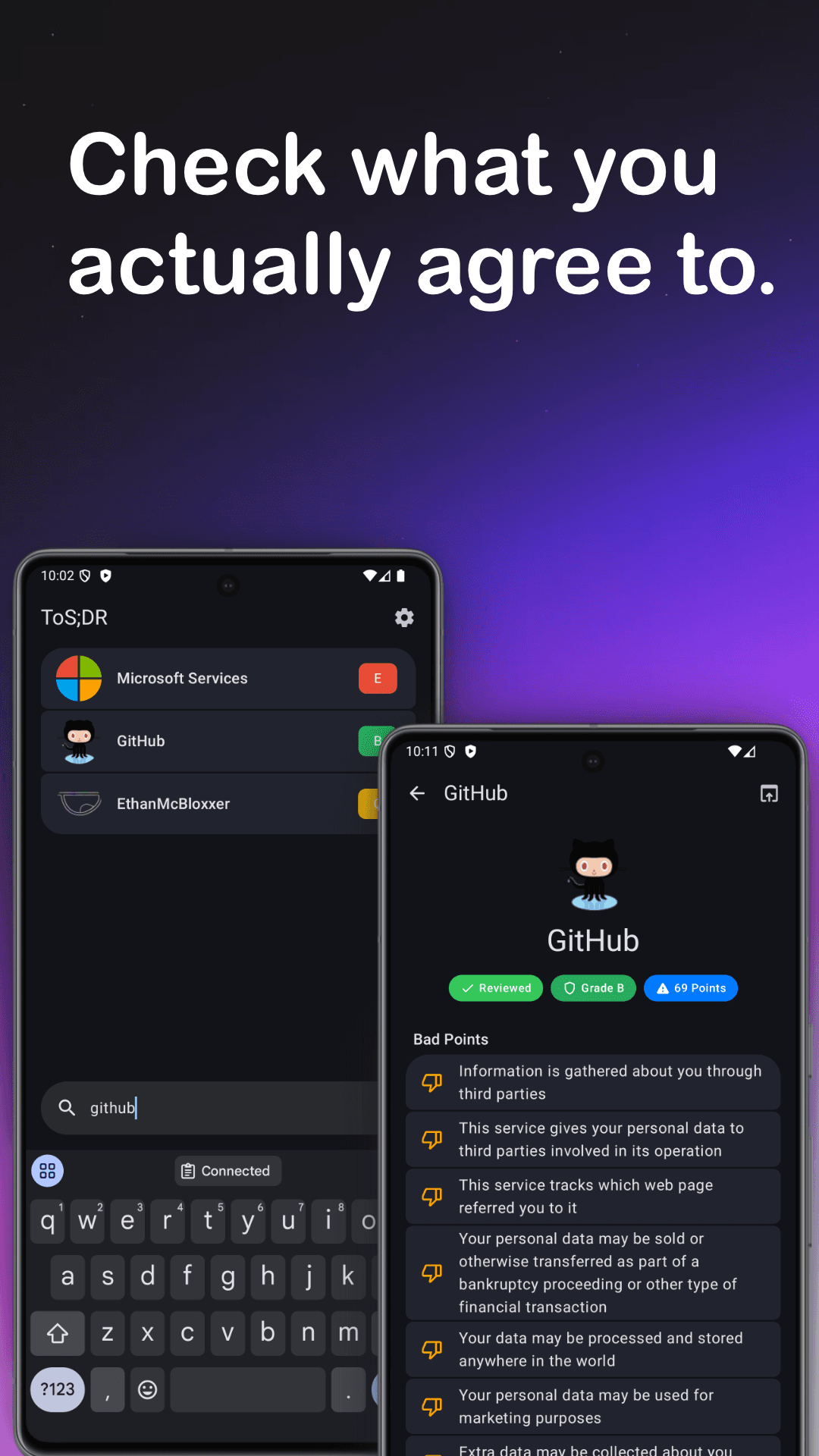 Скриншот 3 — ToS;DR