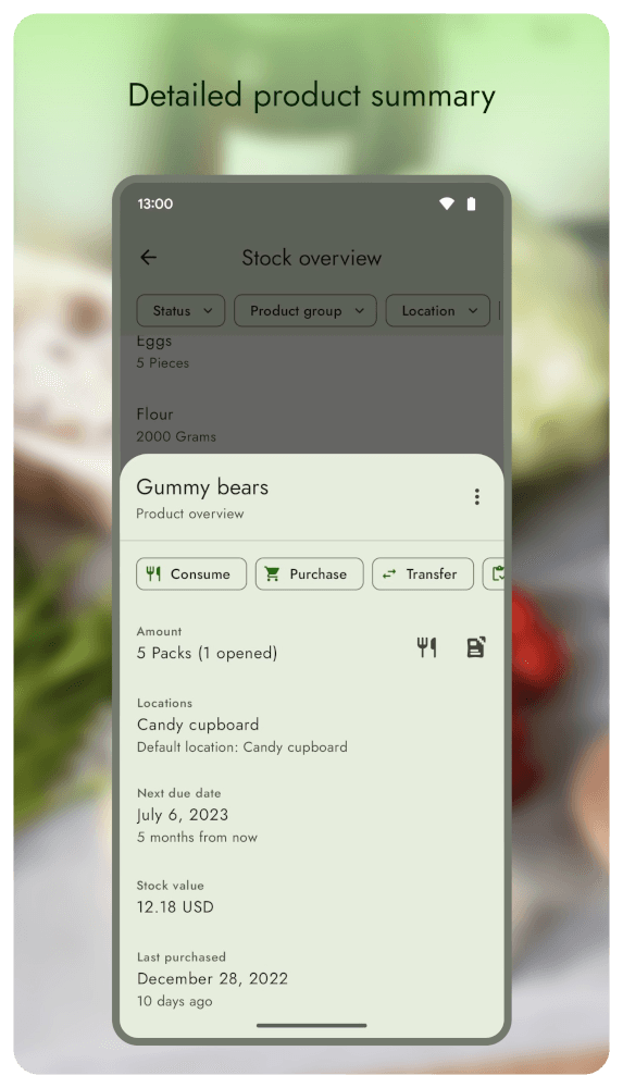 Скриншот 6 — Grocy: Self-hosted Grocery Management