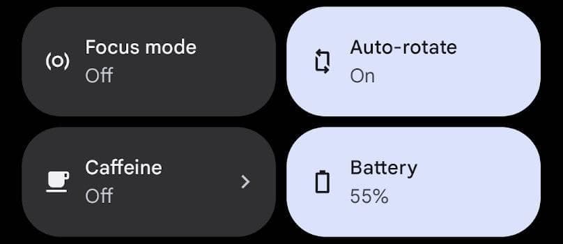 Скриншот 2 — Battery Tile