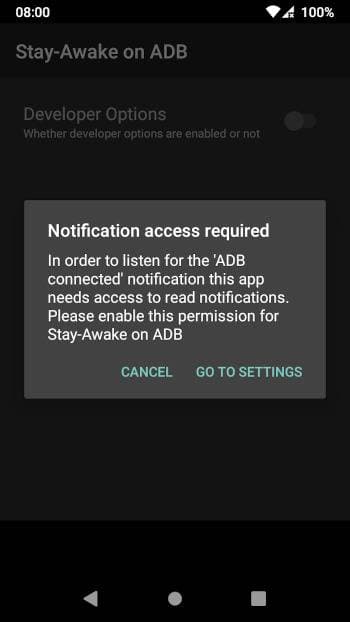 Скриншот 1 — Stay-Awake on ADB