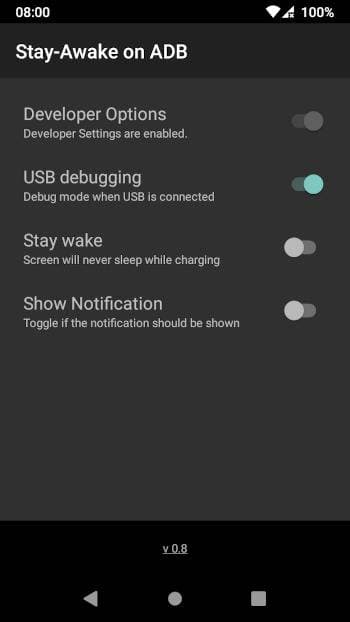 Скриншот 3 — Stay-Awake on ADB