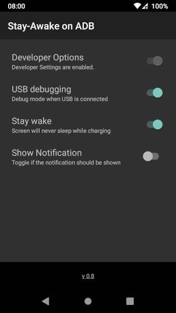 Скриншот 4 — Stay-Awake on ADB