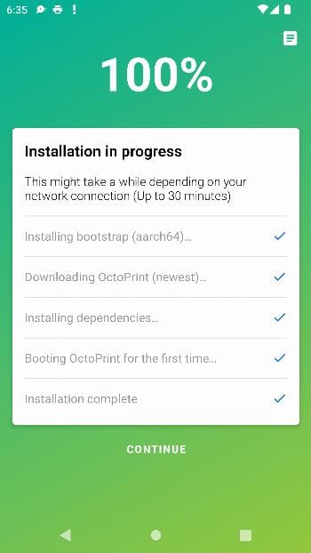 Скриншот 1 — OctoPrint for Android