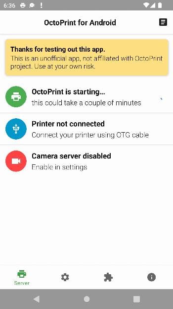 Скриншот 2 — OctoPrint for Android