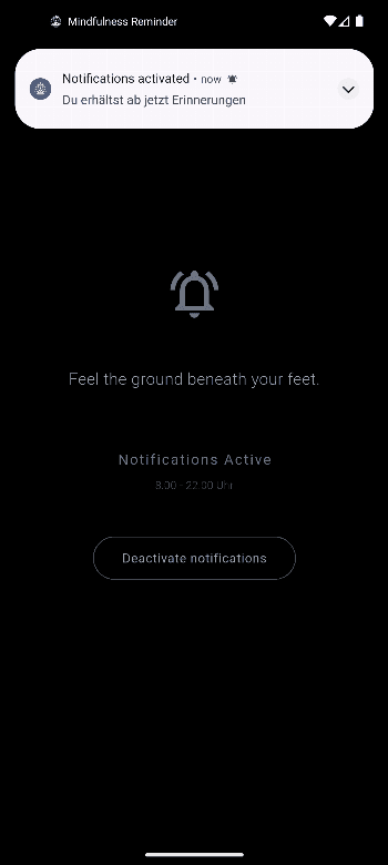Скриншот 2 — Mindfulness Reminder