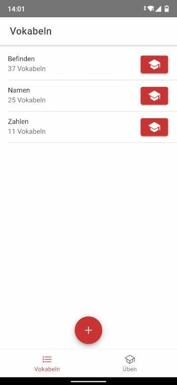 Скриншот 1 — Vocabulary Trainer