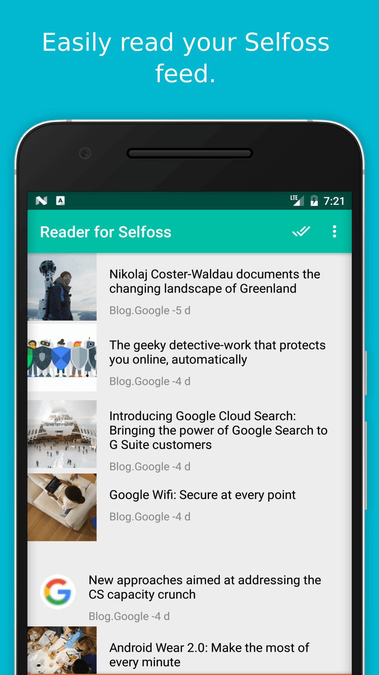 Скриншот 2 — Reader for Selfoss