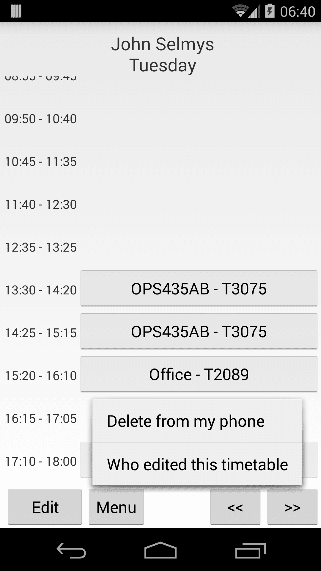 Скриншот 3 — Everyone's Timetable