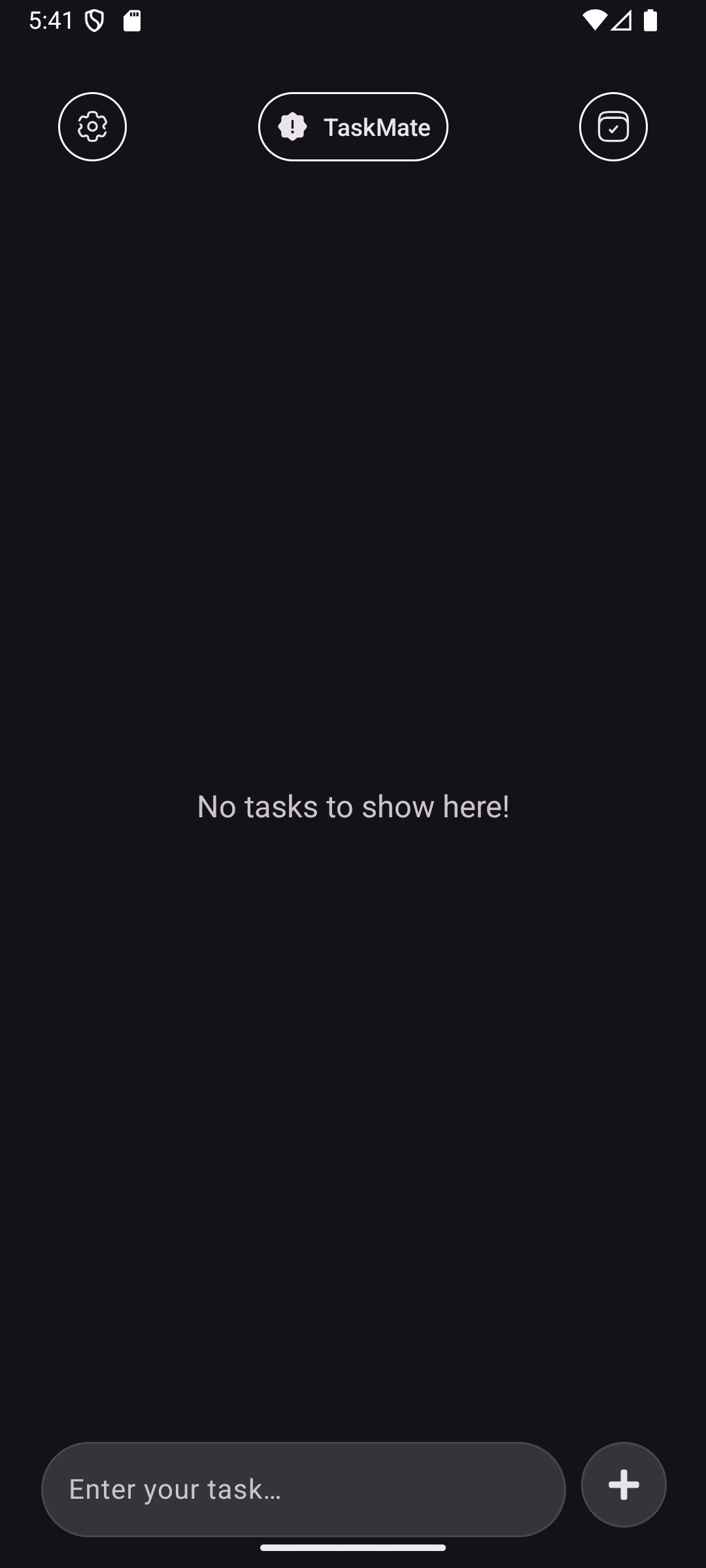 Скриншот 1 — TaskMate - Minimal Productive Task Manager