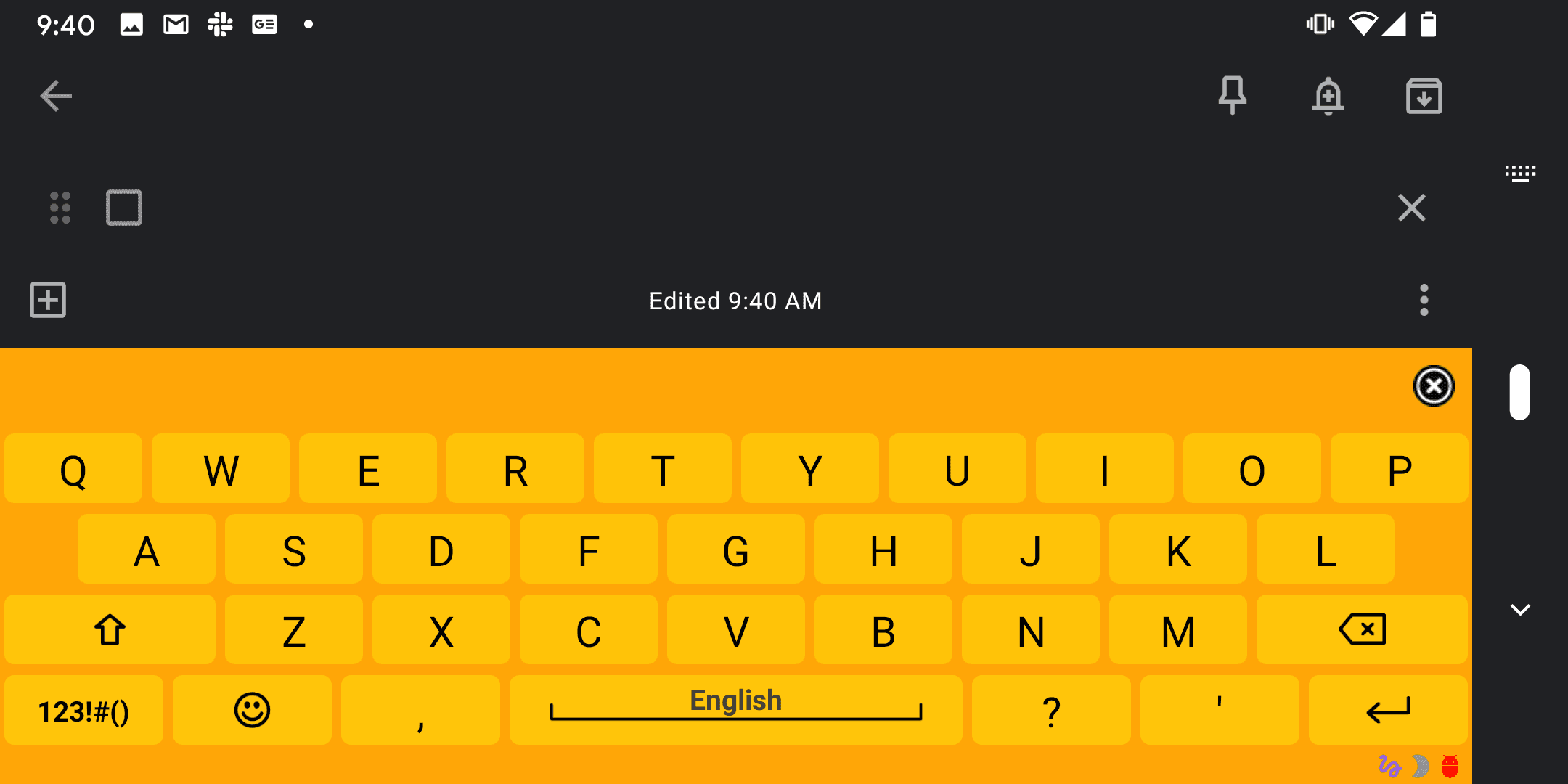 Скриншот 1 — Hawaiian for AnySoftKeyboard