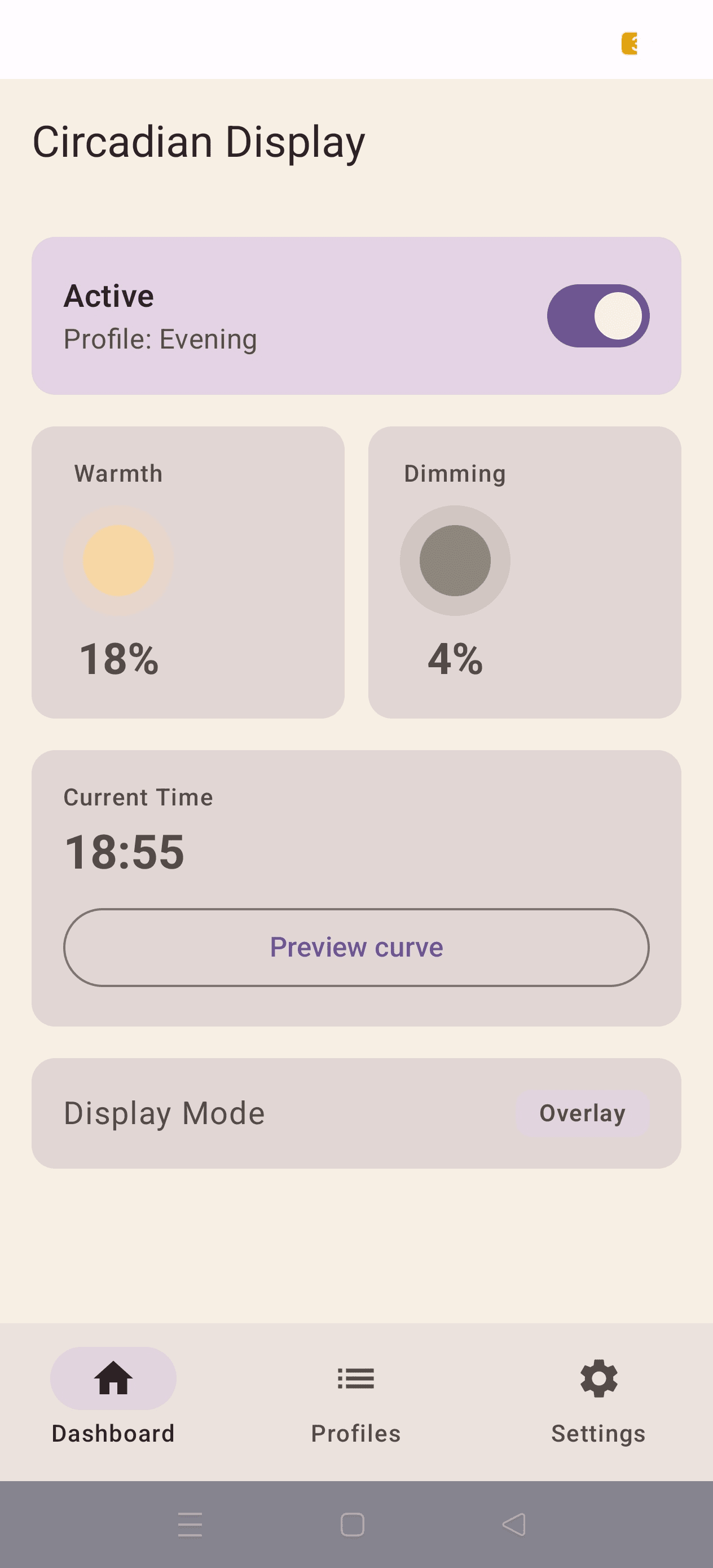 Скриншот 5 — Circadian Display