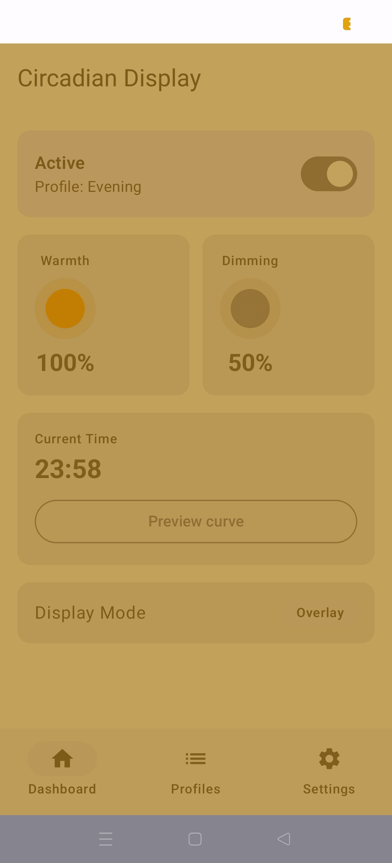 Скриншот 8 — Circadian Display