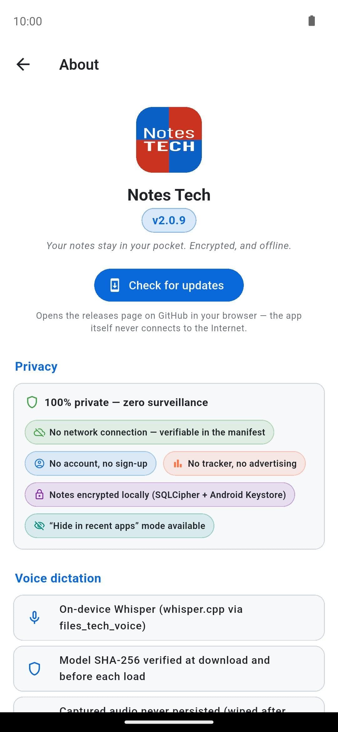 Скриншот 5 — Notes Tech