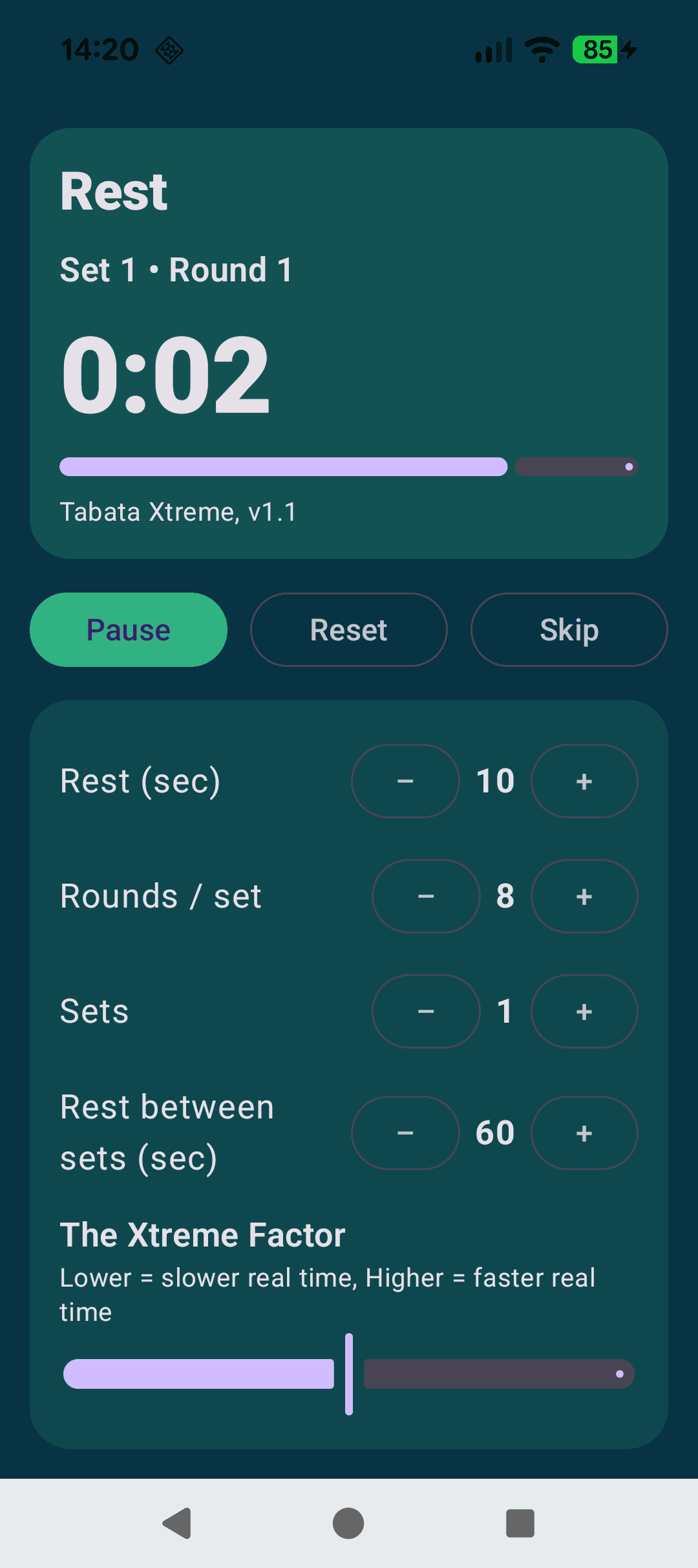 Скриншот 2 — Tabata Xtreme