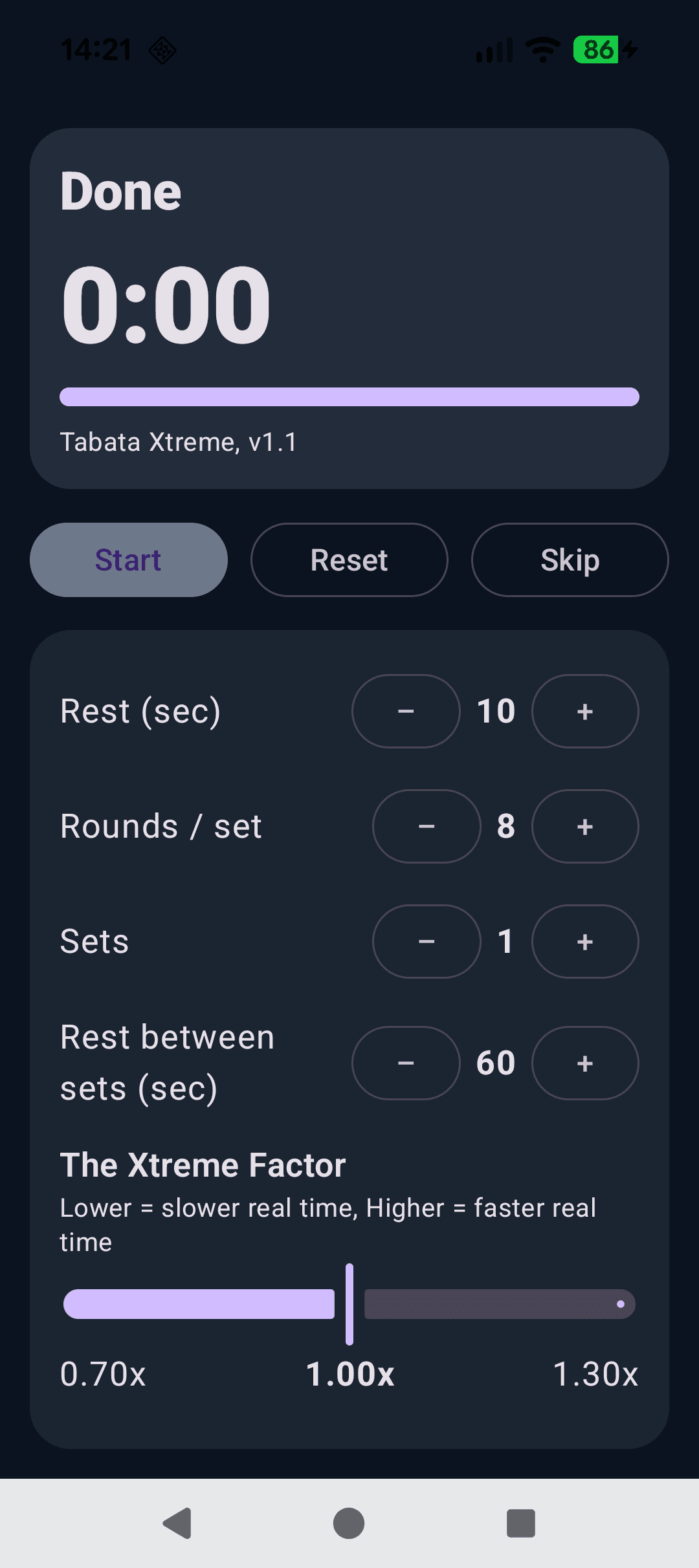 Скриншот 3 — Tabata Xtreme