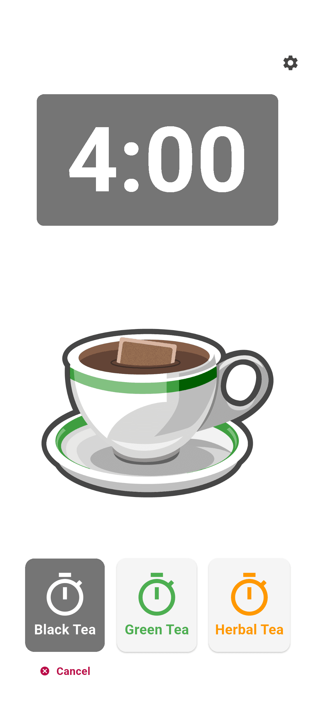 Скриншот 2 — Cuppa - Чайный таймер