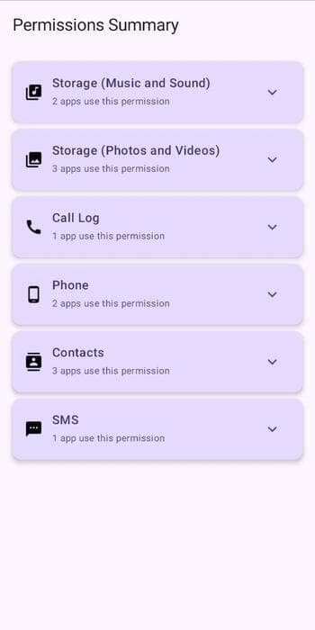 Скриншот 2 — Permissions Summary