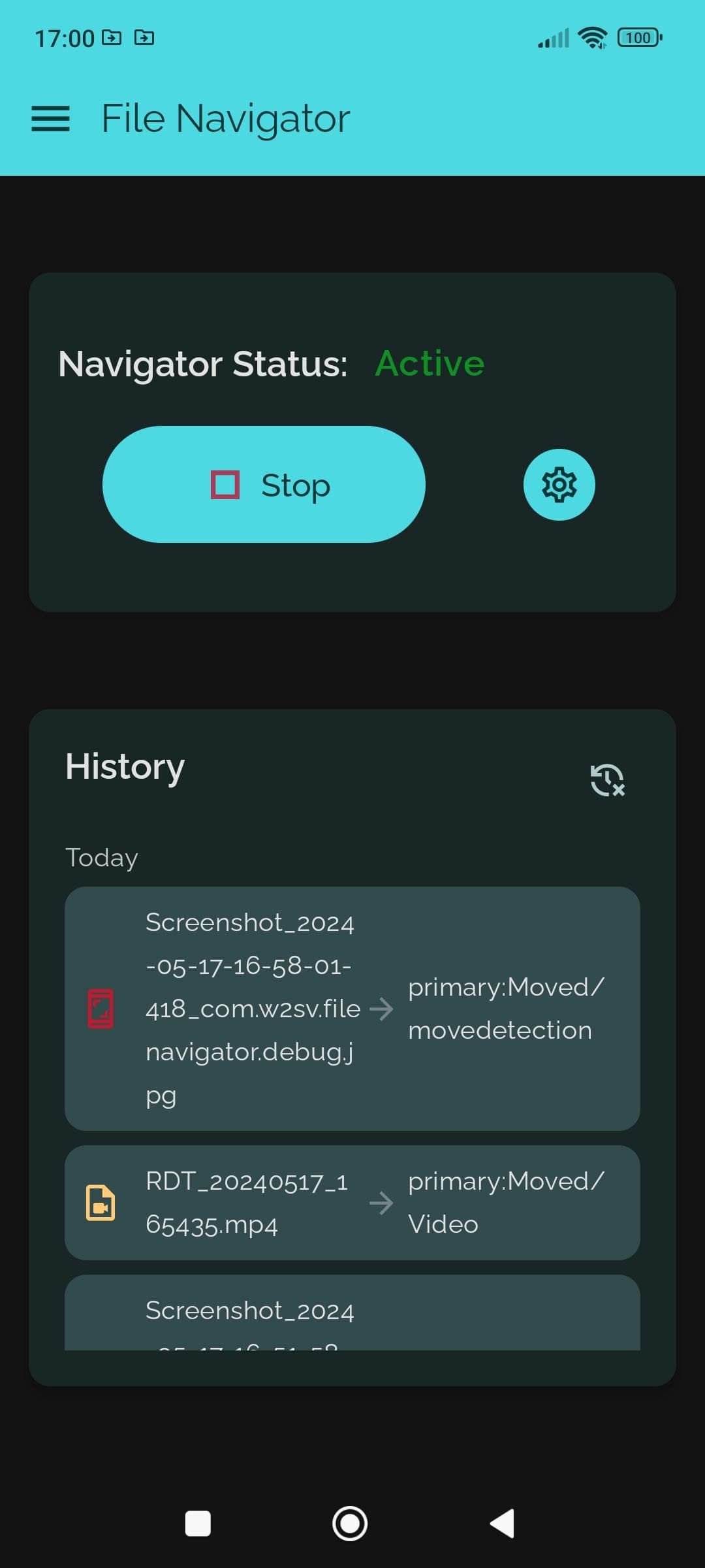 Скриншот 1 — File Navigator