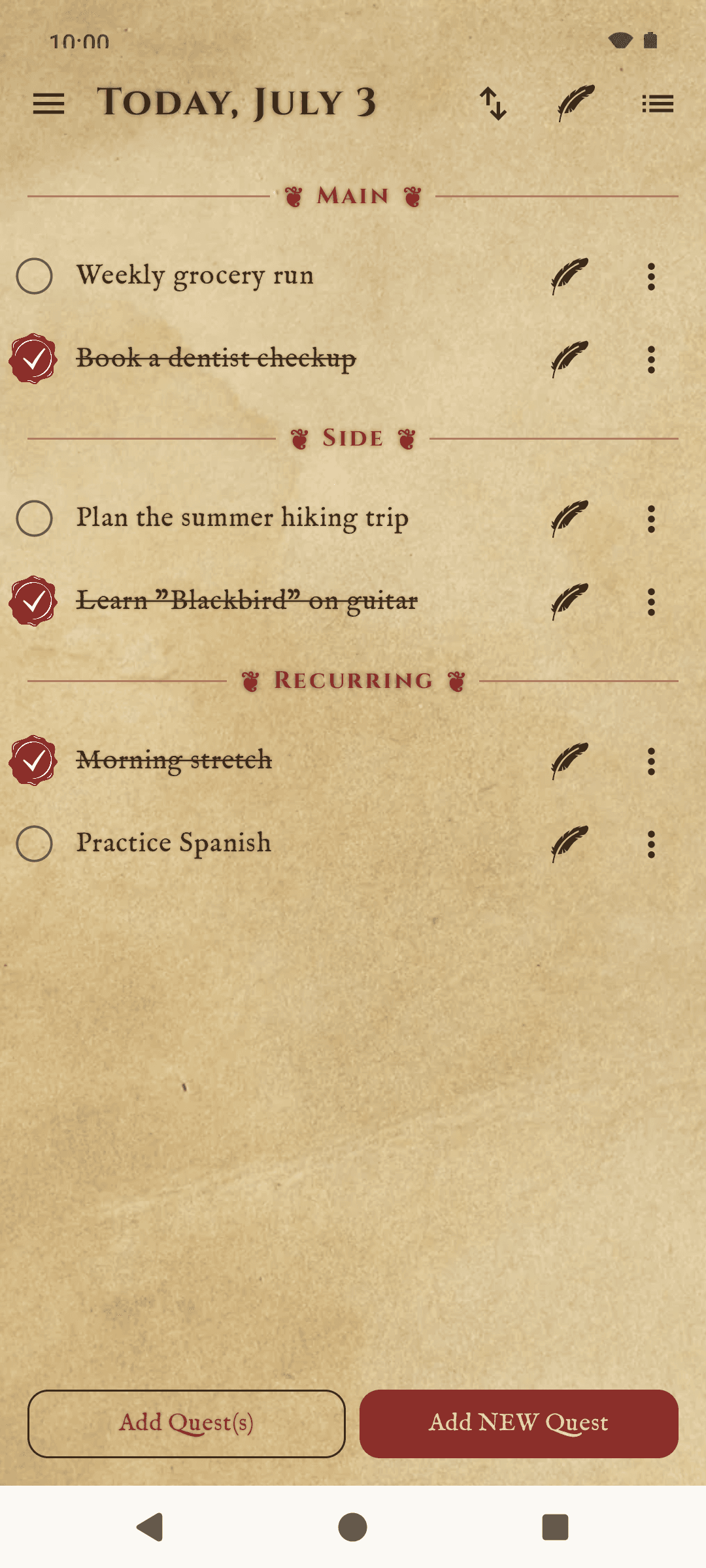 Скриншот 2 — Quest Log