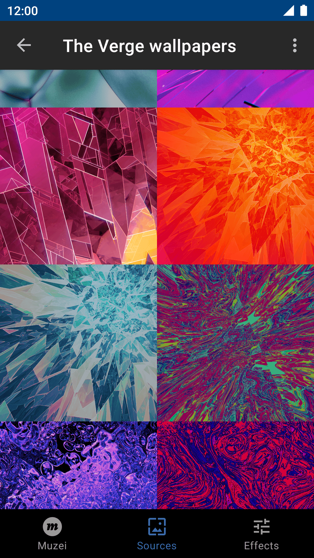 Скриншот 2 — The Verge wallpapers for Muzei