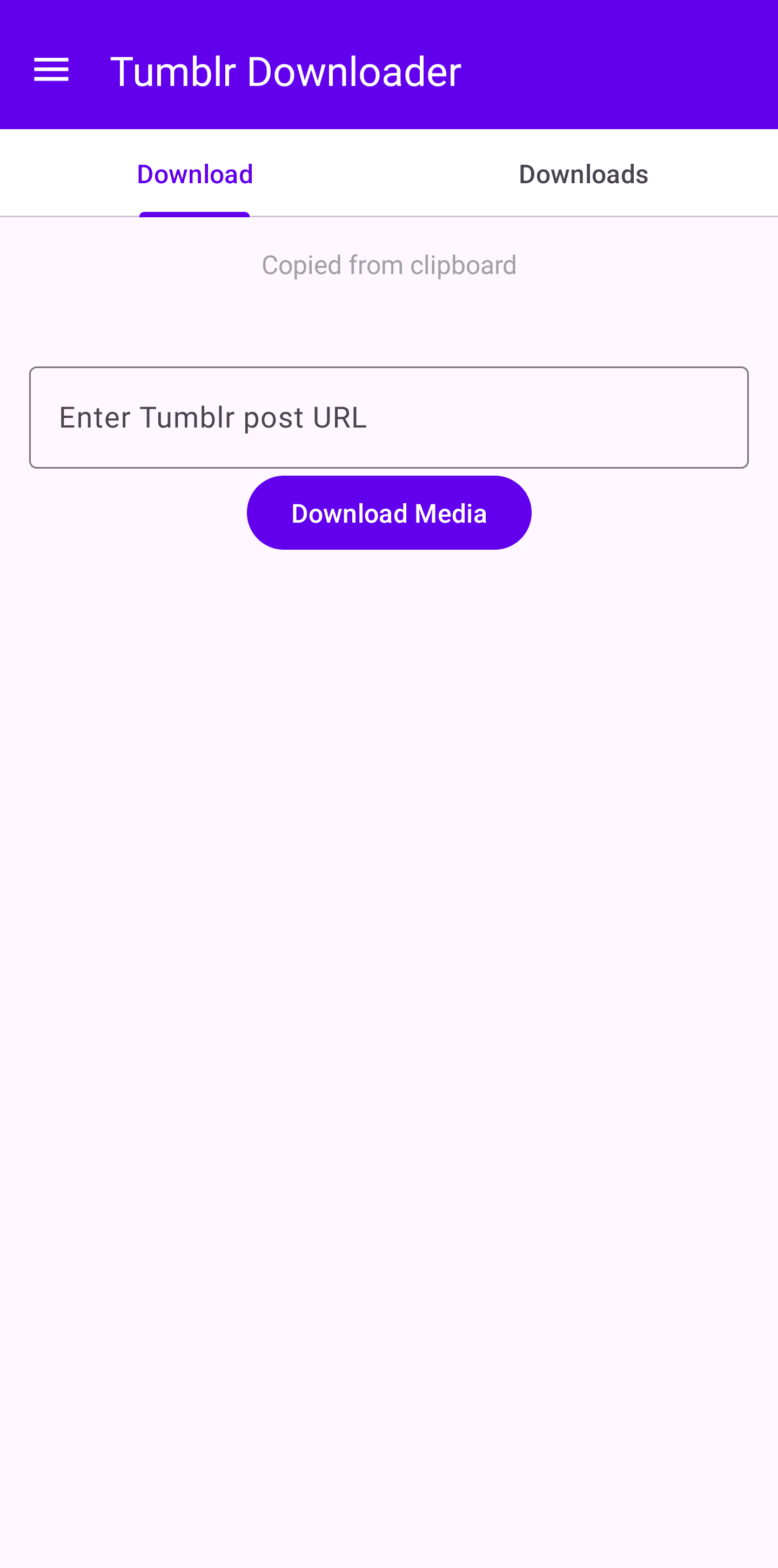 Скриншот 1 — Tumblr Downloader