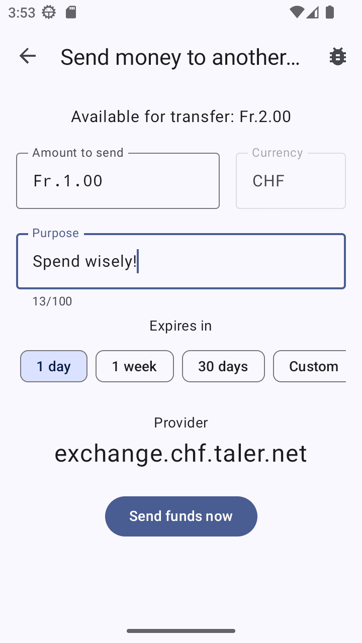 Скриншот 7 — Taler Wallet
