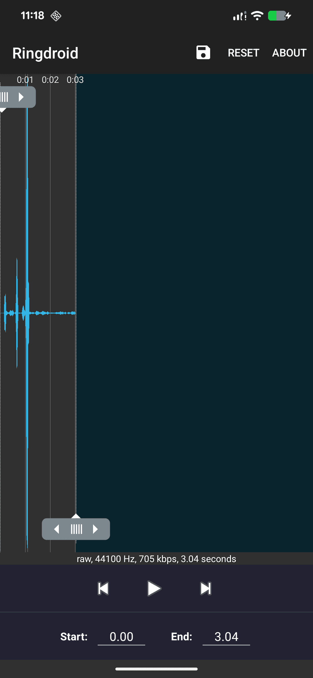 Скриншот 4 — Ringdroid - Ringtone editor